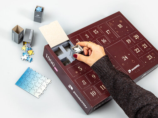 Puzzle-Adventskalender „Alle Hunde lieben Weihnachten“