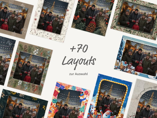 70+ Layouts zur Auswahl